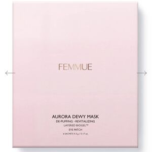 Femmue Aurora Dewy Mask Depuff & Revitalize Layered Biogel Eye Patch, 4 Sachets